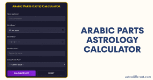 Lots (Arabic Parts) Astrology Calculator