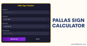 Pallas Sign Calculator