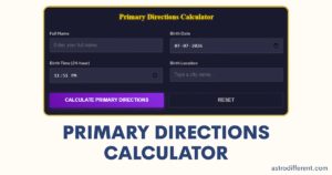 Primary Directions Calculator