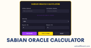 Sabian Oracle Calculator