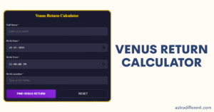 Venus Return Calculator
