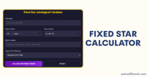 Fixed Star Calculator