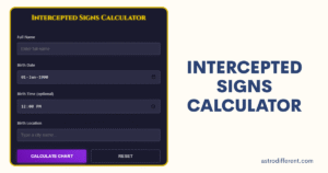 Intercepted Signs Calculator