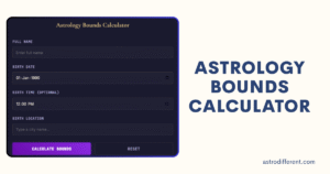 Astrology Bounds Calculator