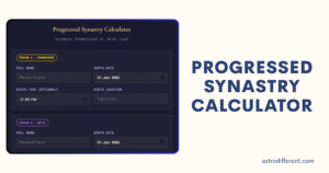 Progressed Synastry Calculator
